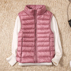 Amira | Lightweight Puffer Vest with Pleated Design