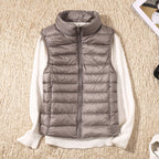 Amira | Lightweight Puffer Vest with Pleated Design
