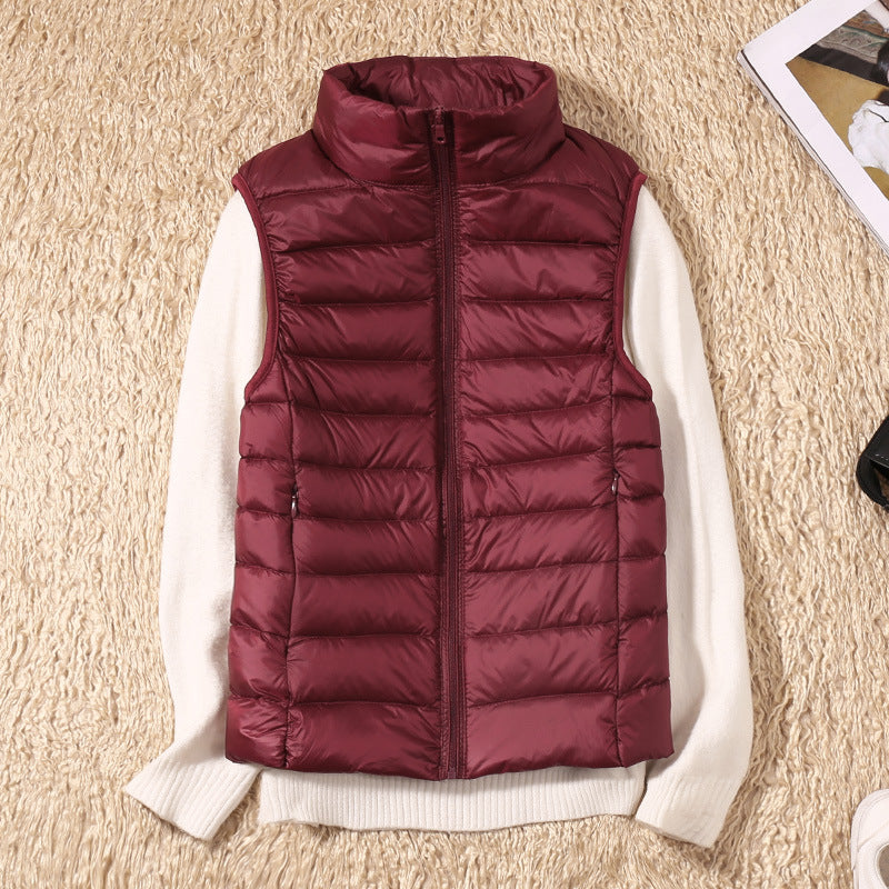 Amira | Lightweight Puffer Vest with Pleated Design