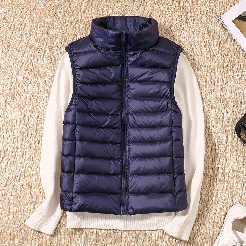Amira | Lightweight Puffer Vest with Pleated Design