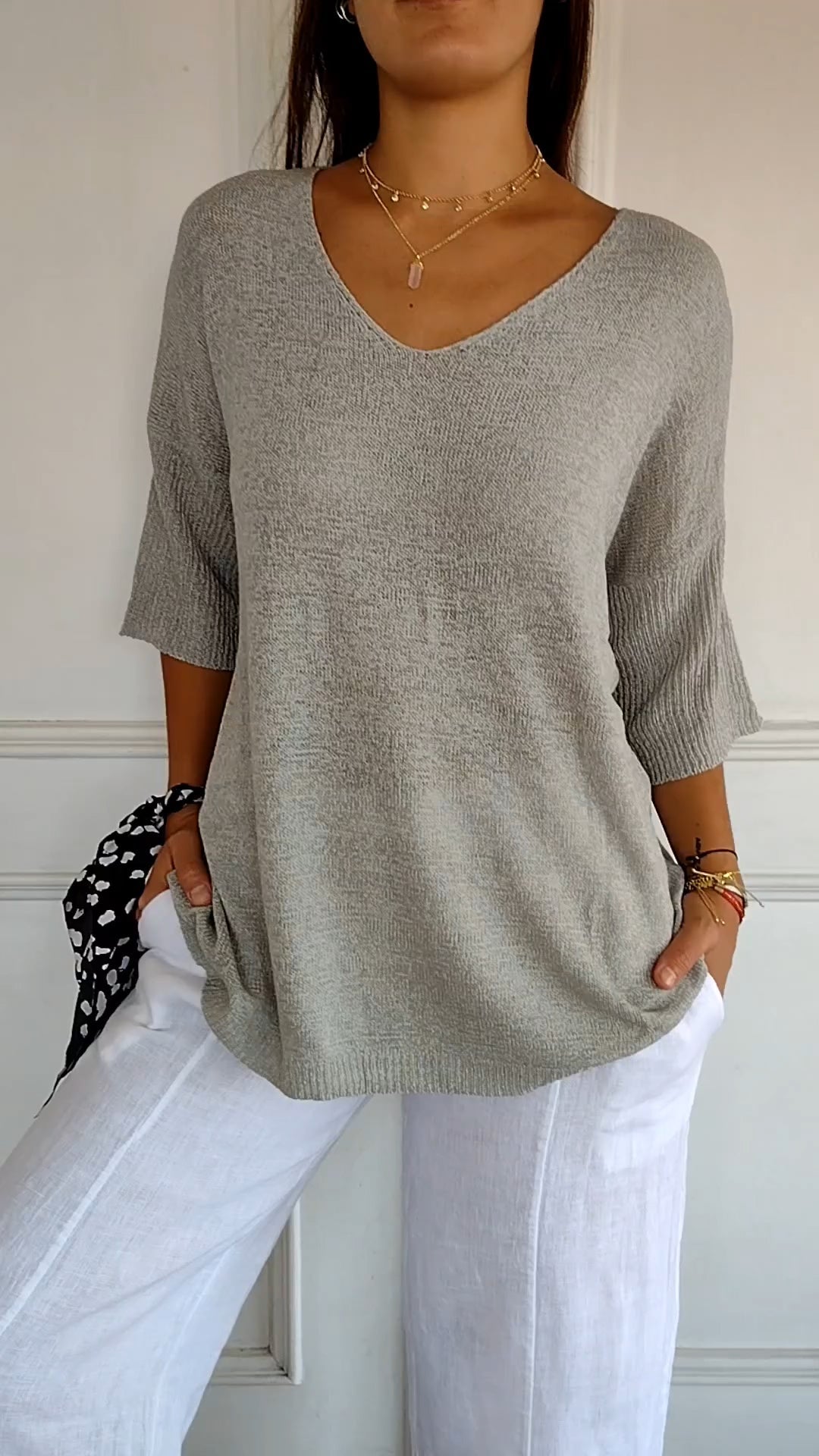 Lauren |  Casual V-Neck Top