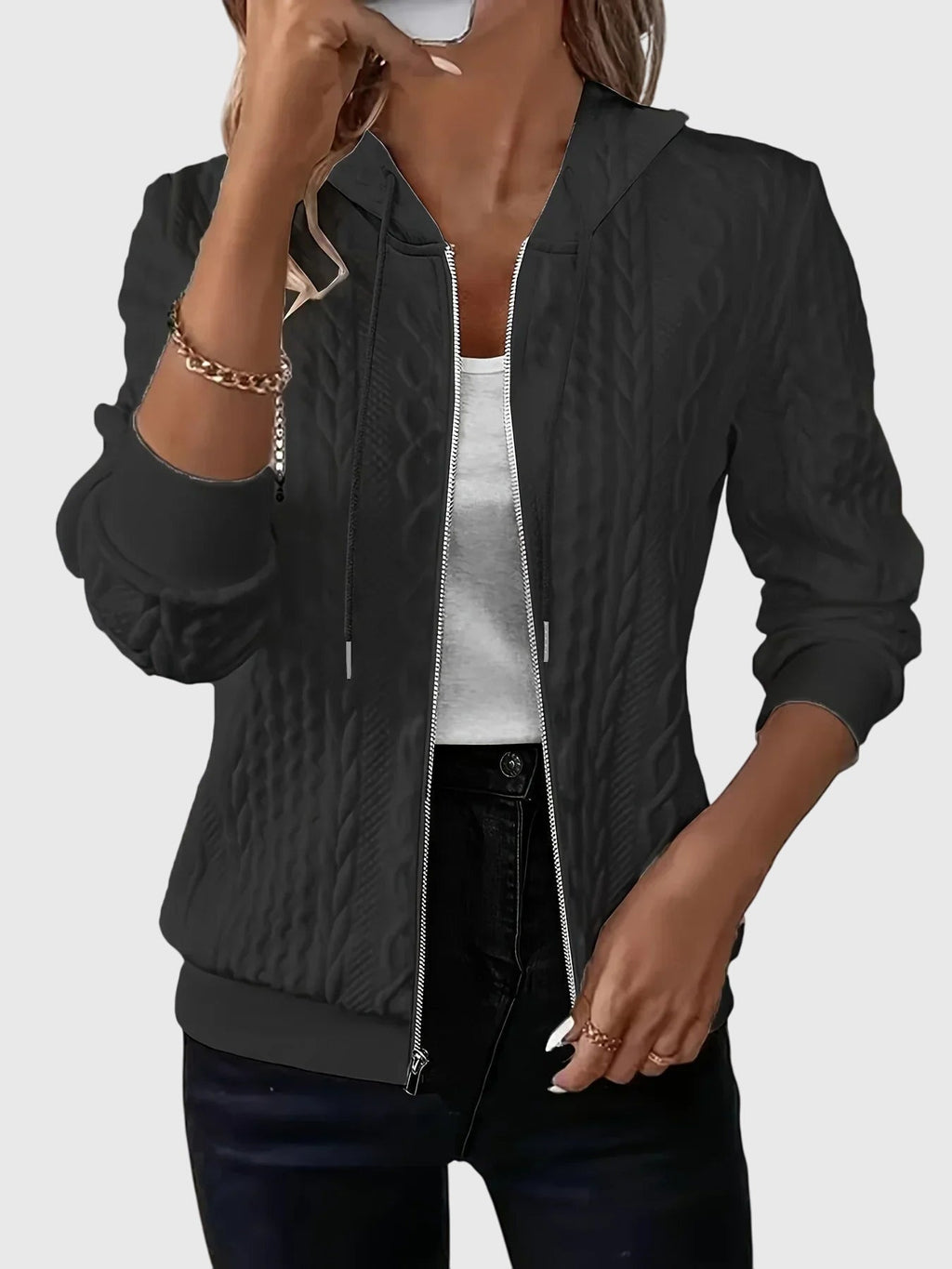 Jenna | Hoodie with Zipper