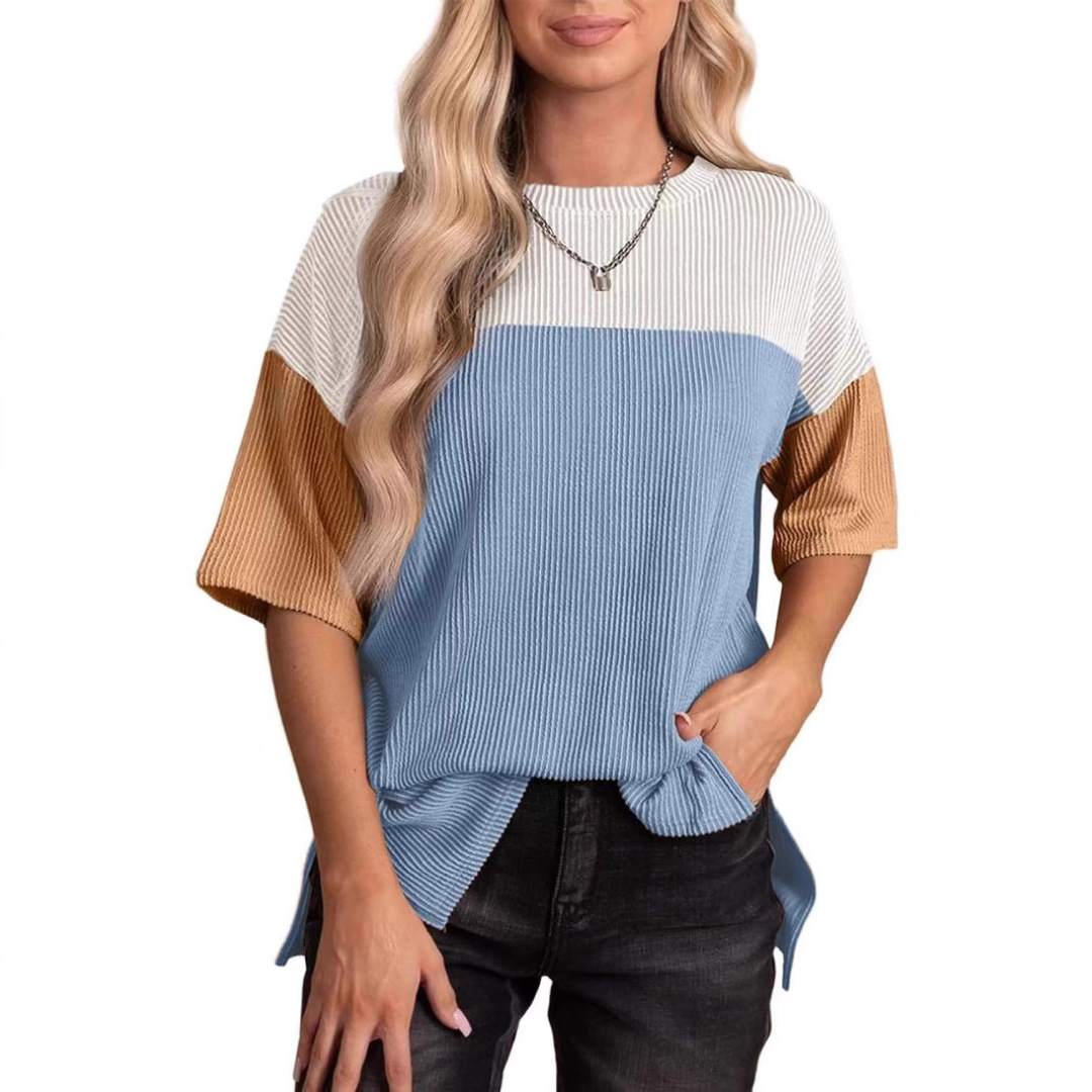 Monica | Casual Loose Fit Striped Summer Top
