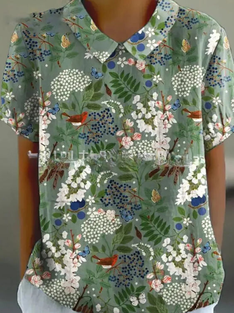 Marlene | Vintage Print Shirt