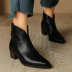 Viela | Orthopedic Leather Ankle Boots | Premium Edition