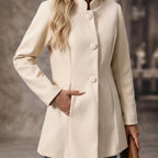 Lisa | Women’s Collar Button Front Coat