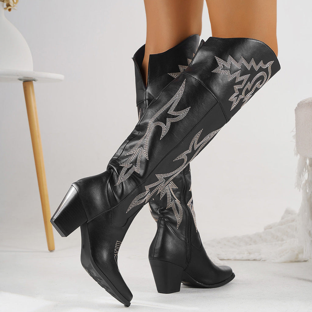 Cheyenne  Classic Over-the-Knee Cowboy Boots