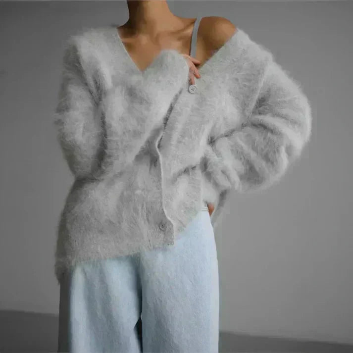 Marilyn | Fuzzy Mohair Cardigan